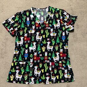 GT Performance Print Scrub Top